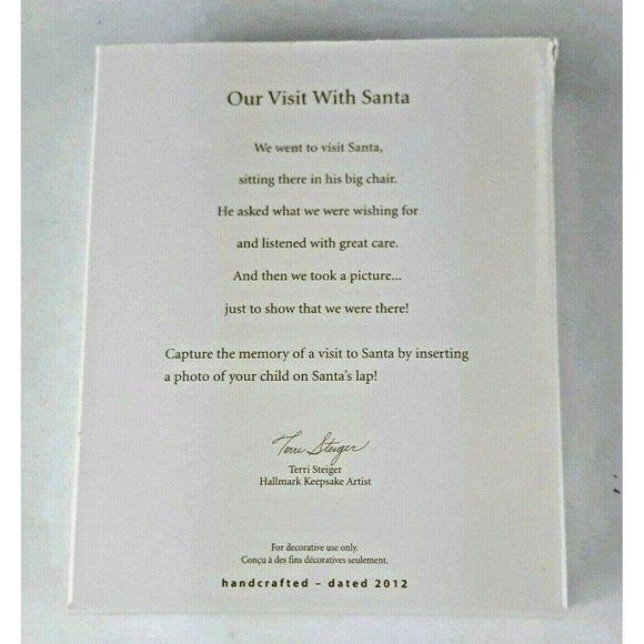 Hallmark: Keepsake Our Visit With Santa LPR3871 - Picture 4 of 4